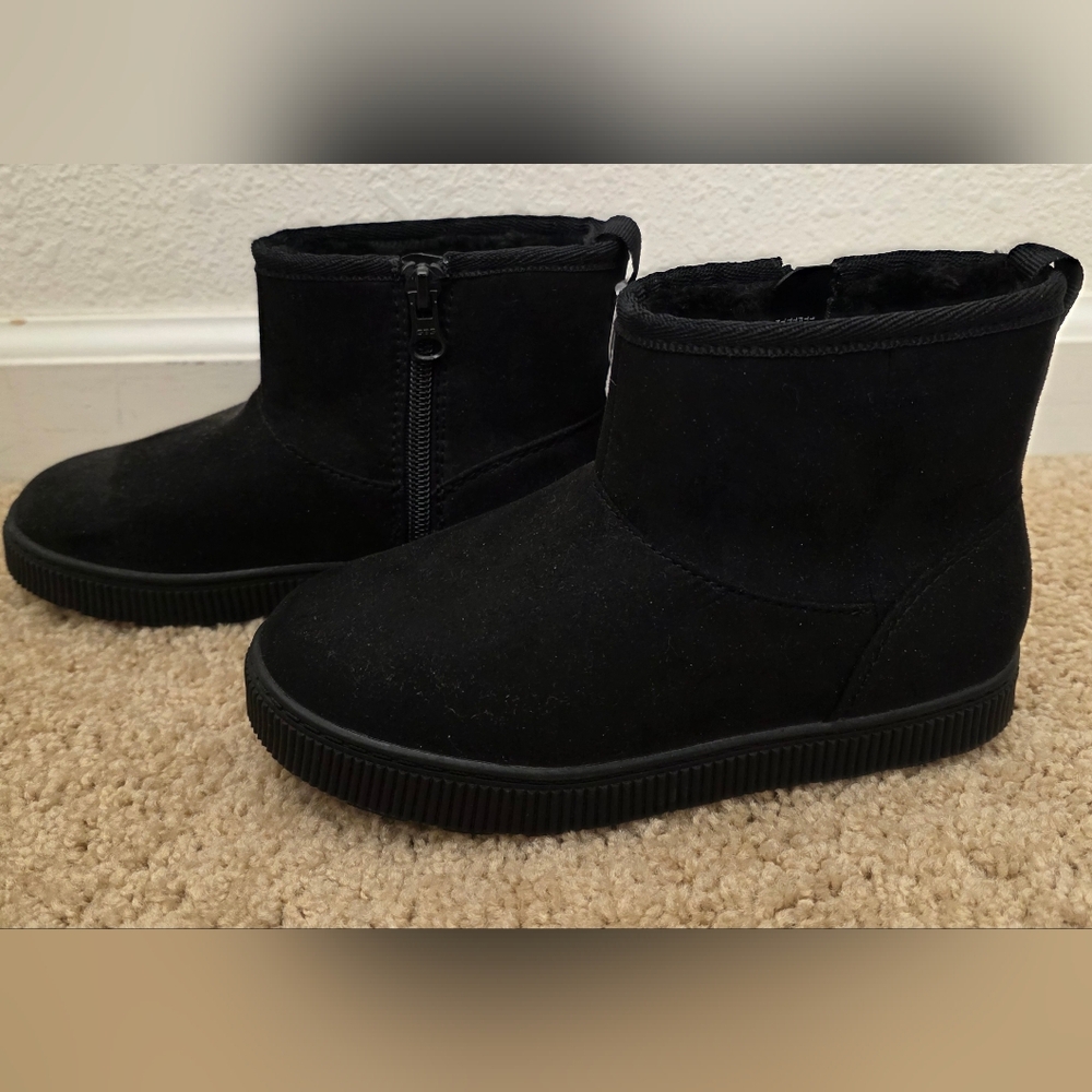 Cat & Jack Black Kids Boots